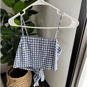 Blue and white brandy Melville tank